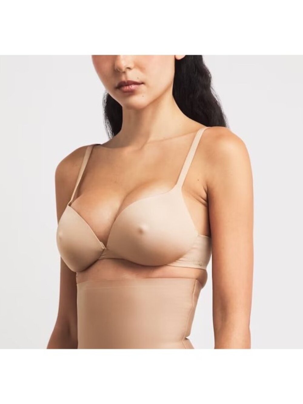 NWT SKIMS NIPPLE WIRELESS PUSH-UP BRA SIENNA - 32B